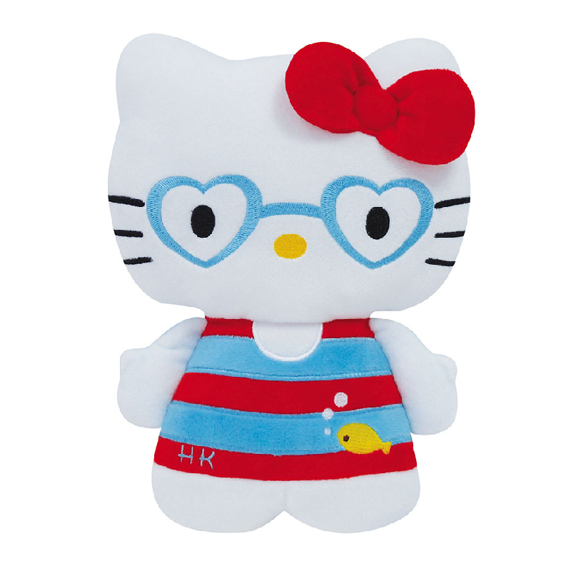 Hello kitty - peluche câlin - nageuse 25 cm 